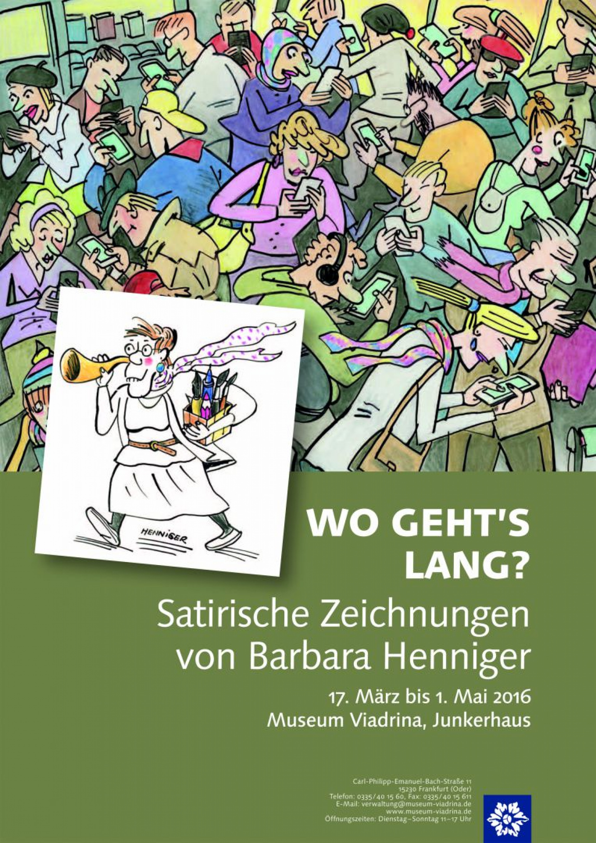 „WO GEHT’S LANG“ – Satirische Zeichnungen von Barbara Henniger